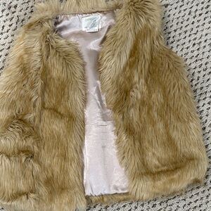 Cherokee Kids Faux Fur Vest - Brown